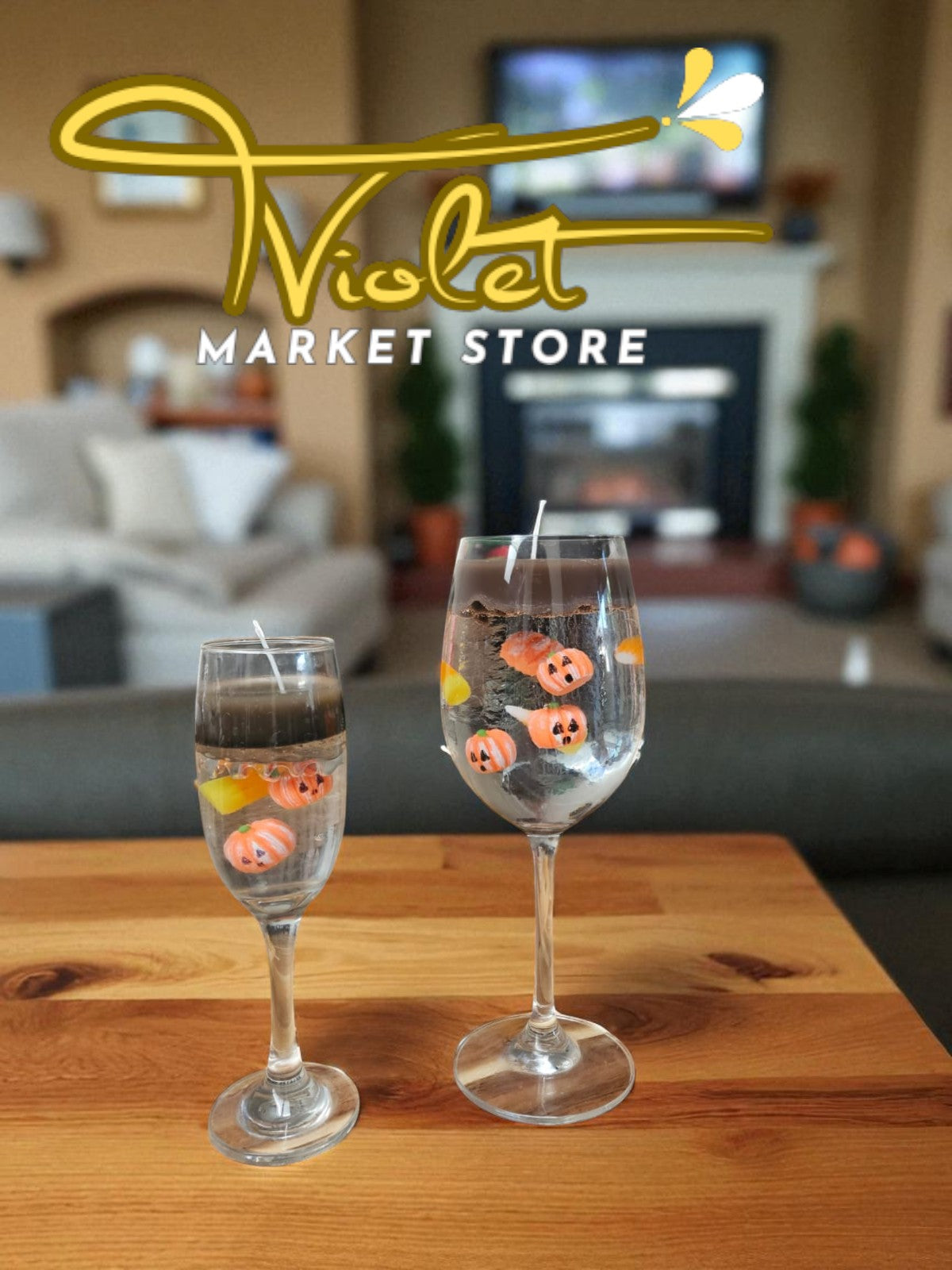 Vela Flotante Halloween Violet Market 🎃 GRANDE