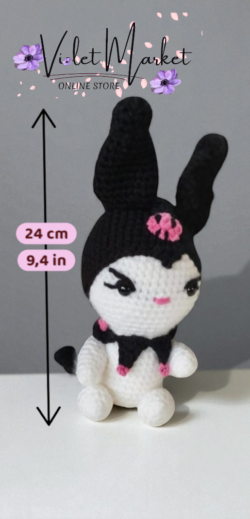 🖤✨ Kuromi – Edición Amigurumi ✨🖤