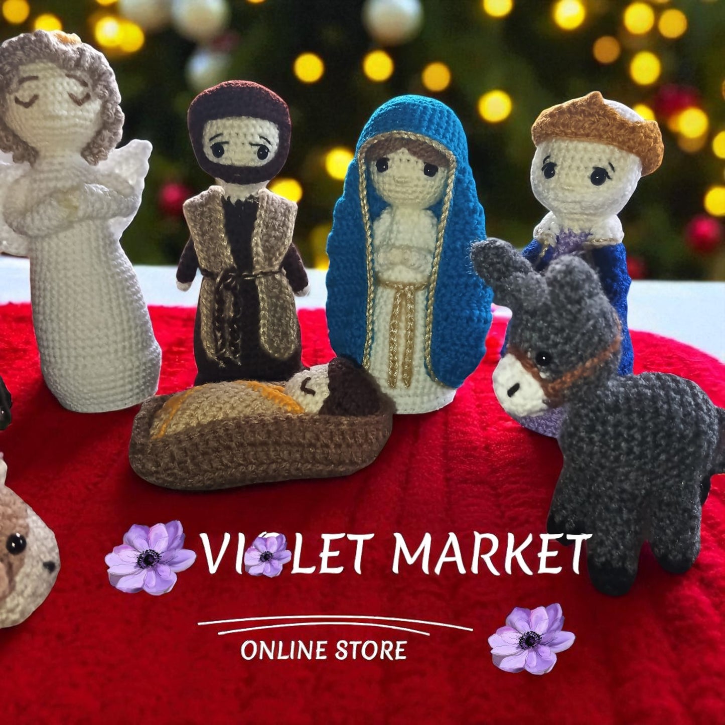 🎄✨ Nacimiento de Jesús en Crochet – Hecho a Mano