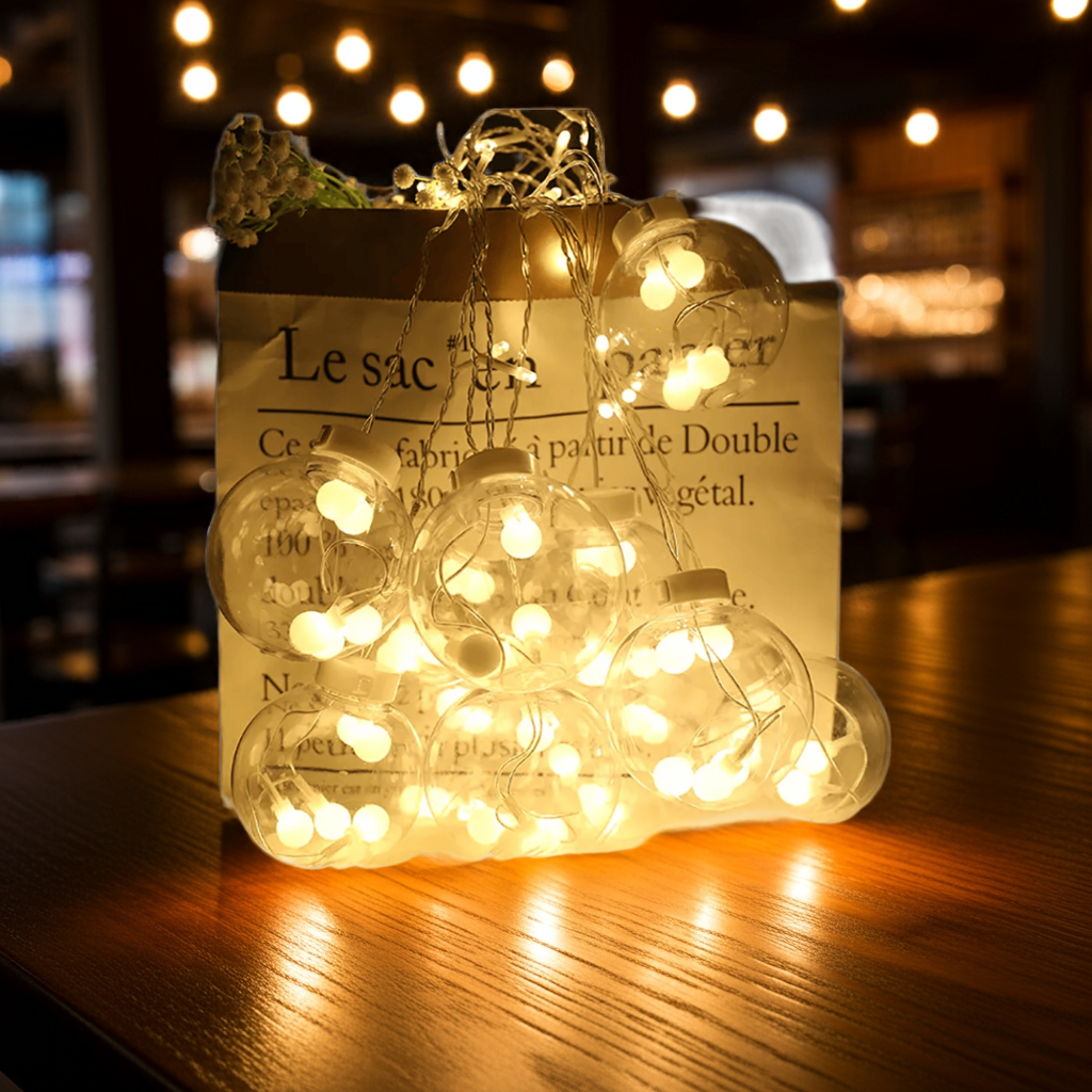#Navidad luces esferas LED