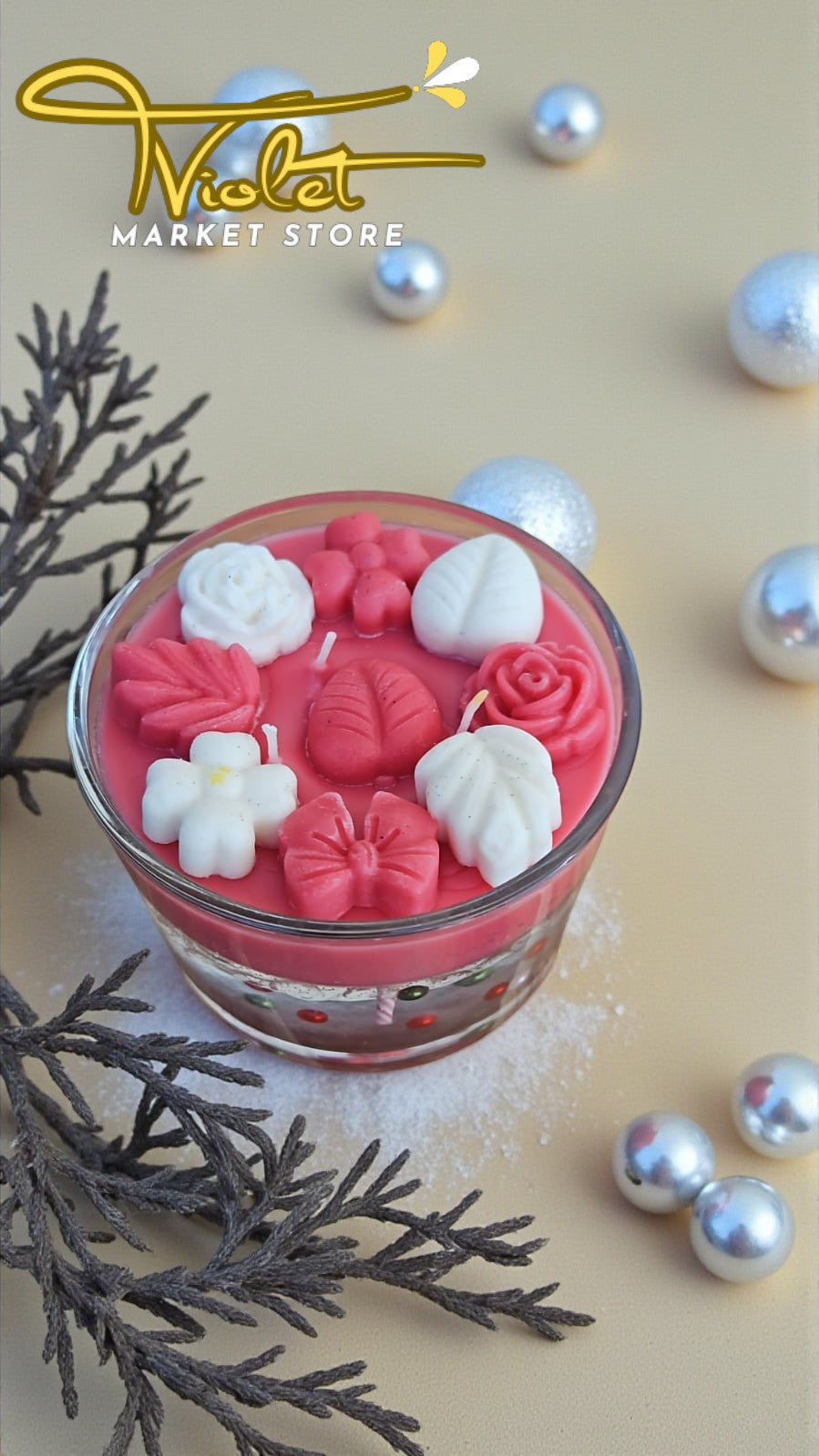 🕯️ Vela Flotante – Navidad