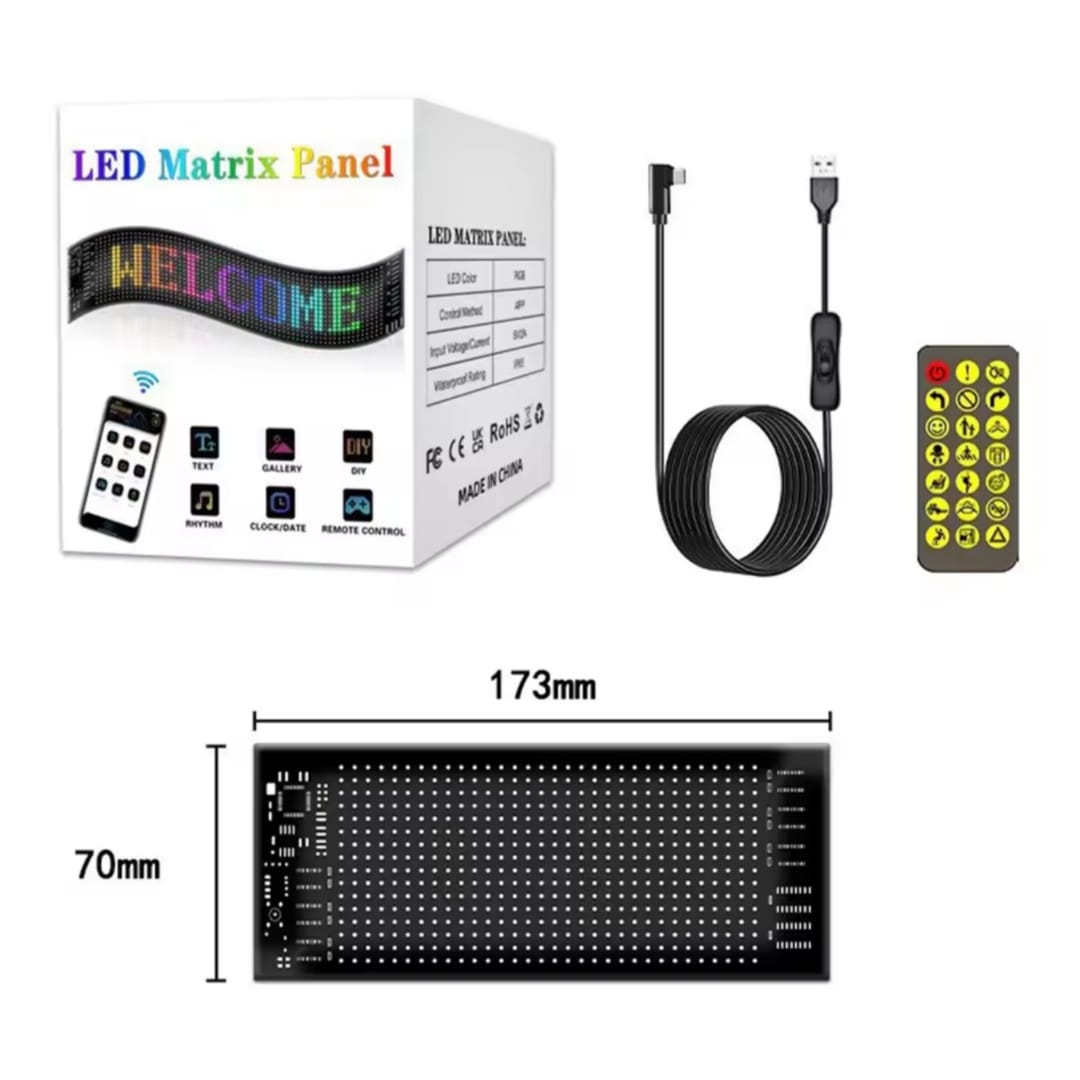 Letrero Led auto o casa, tamaño medio