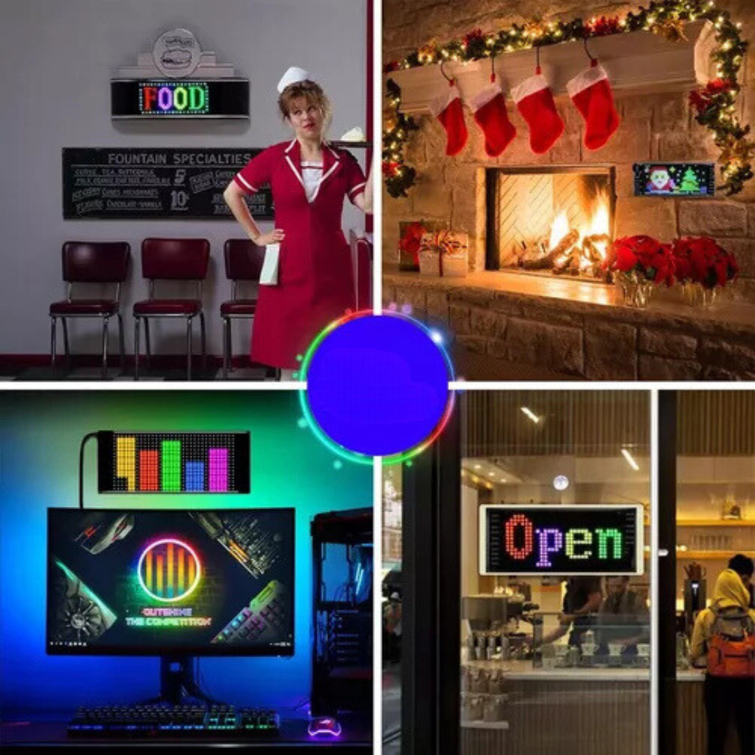 Letrero Pequeño Flexible Led Auto y Casa