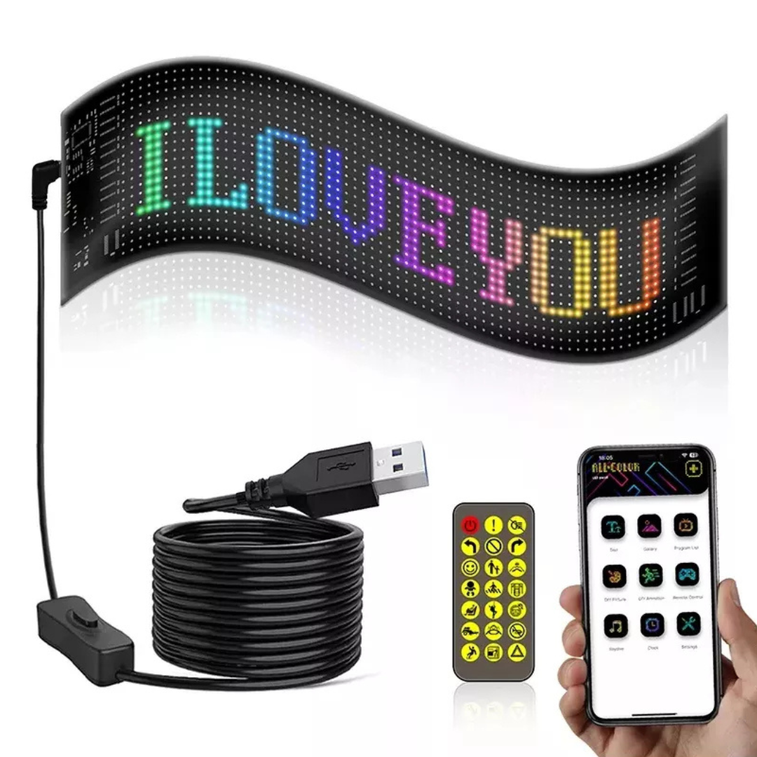 Letrero Pequeño Flexible Led Auto y Casa