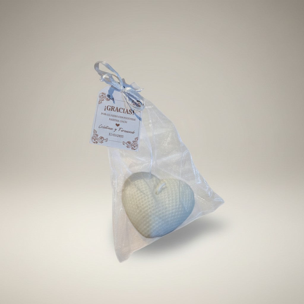 Corazón Eterno Bolsa de Organza