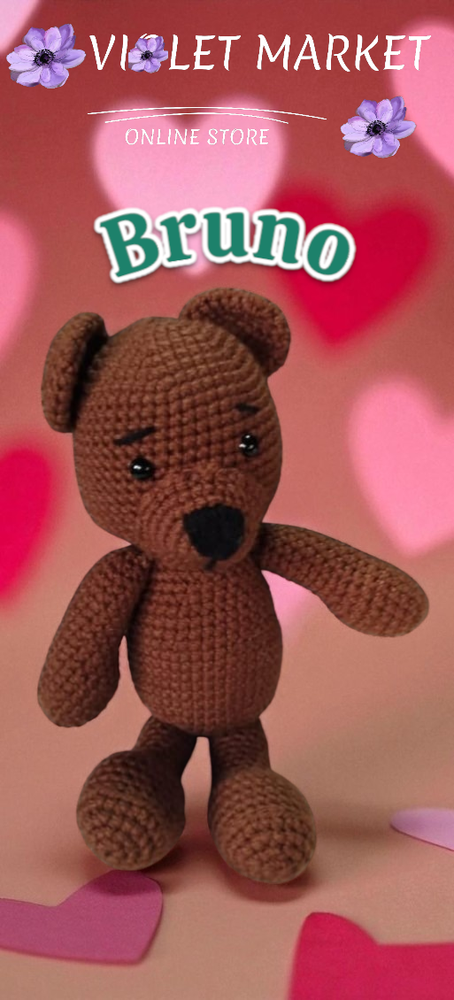🐻✨ Bruno el Oso – El guardián de los abrazos suaves ✨🐻