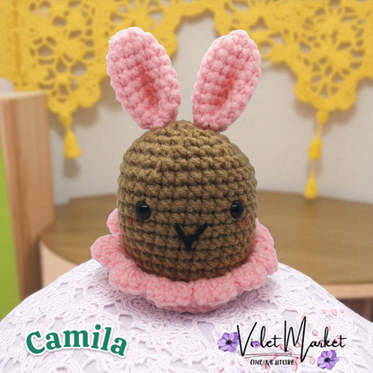 🐣🌸Camila, Martin y Leonel- Los Conejos florales de crochet 🐣🌸