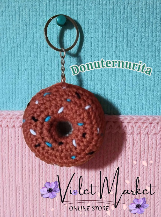 🧶 DonuTernura – Llavero Amigurumi ✨