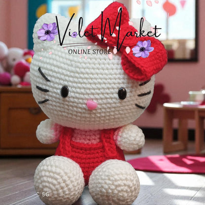 🎀🐱 Hello Kitty Amigurumi – La ternura tejida en hilo 🐱🎀