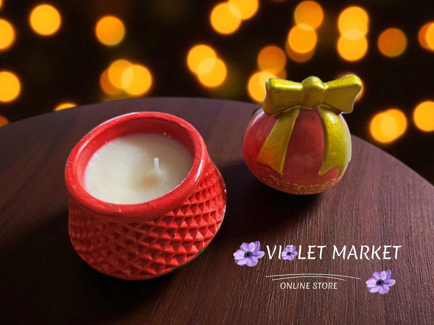 Set de Vela Campanario de Navidad – Violet Market 🎄✨