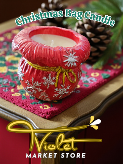 ✨ Vela Saquito Navideño – Christmas Bag Candle