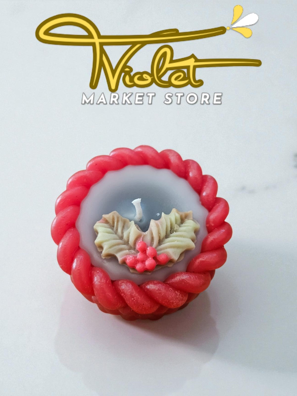 Set de 6 Velas "Trenza de Acebo" – 100% Cera de Soja Artesanal