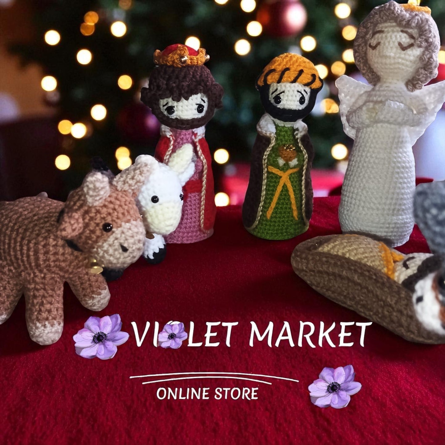 🎄✨ Nacimiento de Jesús en Crochet – Hecho a Mano
