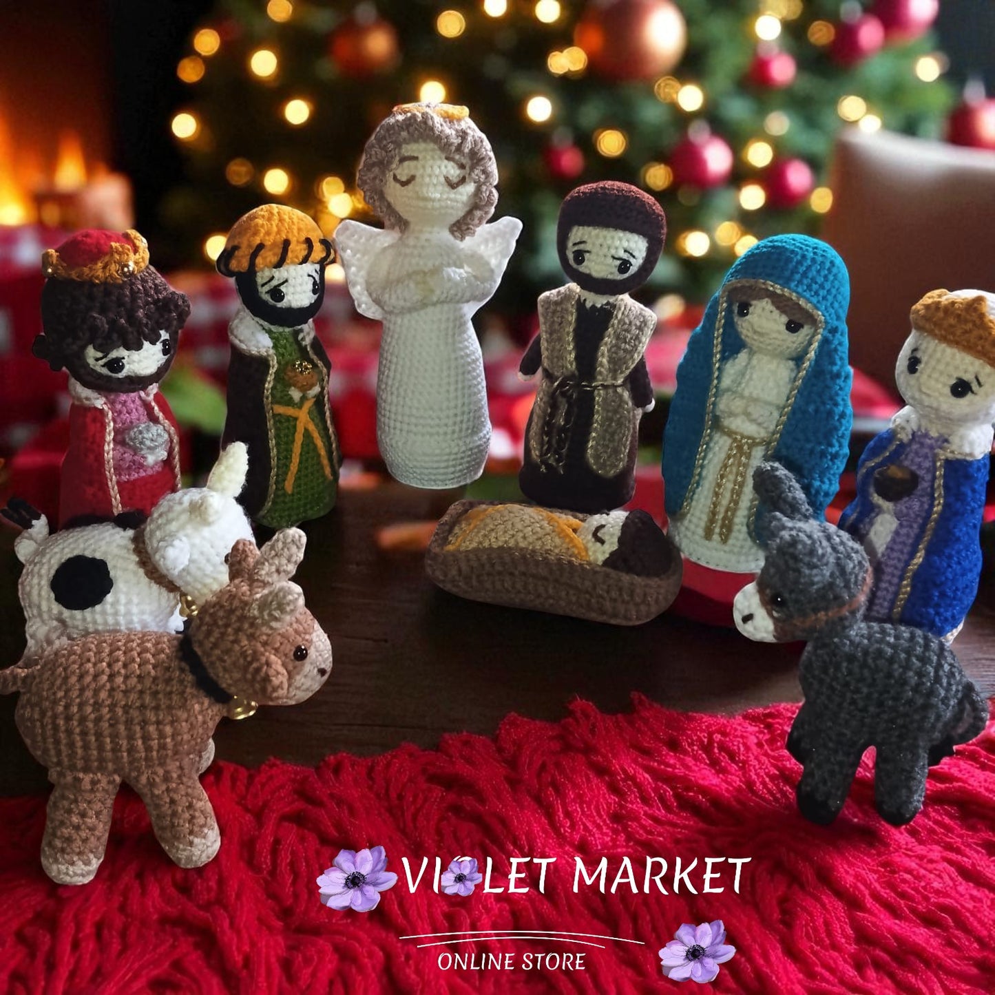 🎄✨ Nacimiento de Jesús en Crochet – Hecho a Mano