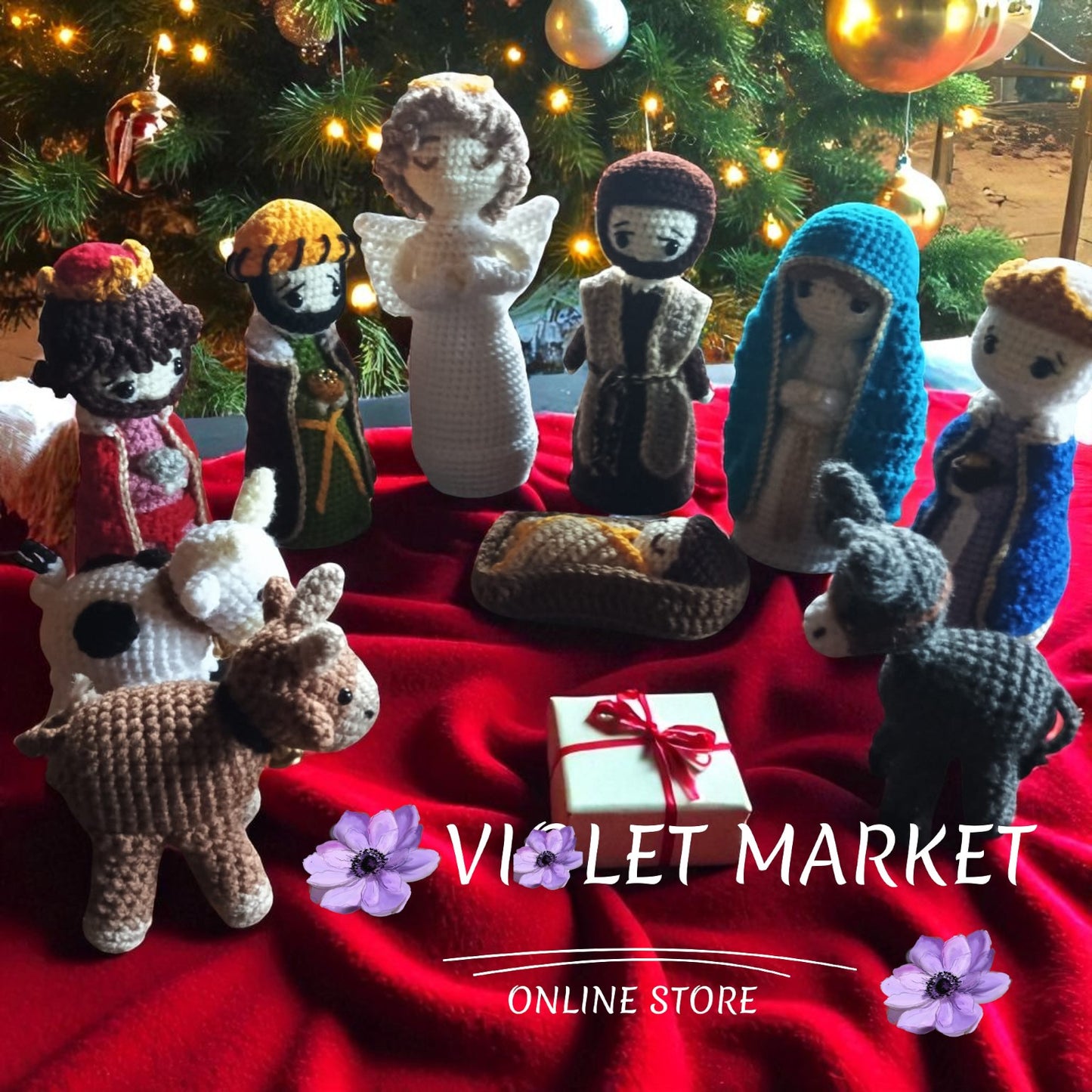 🎄✨ Nacimiento de Jesús en Crochet – Hecho a Mano