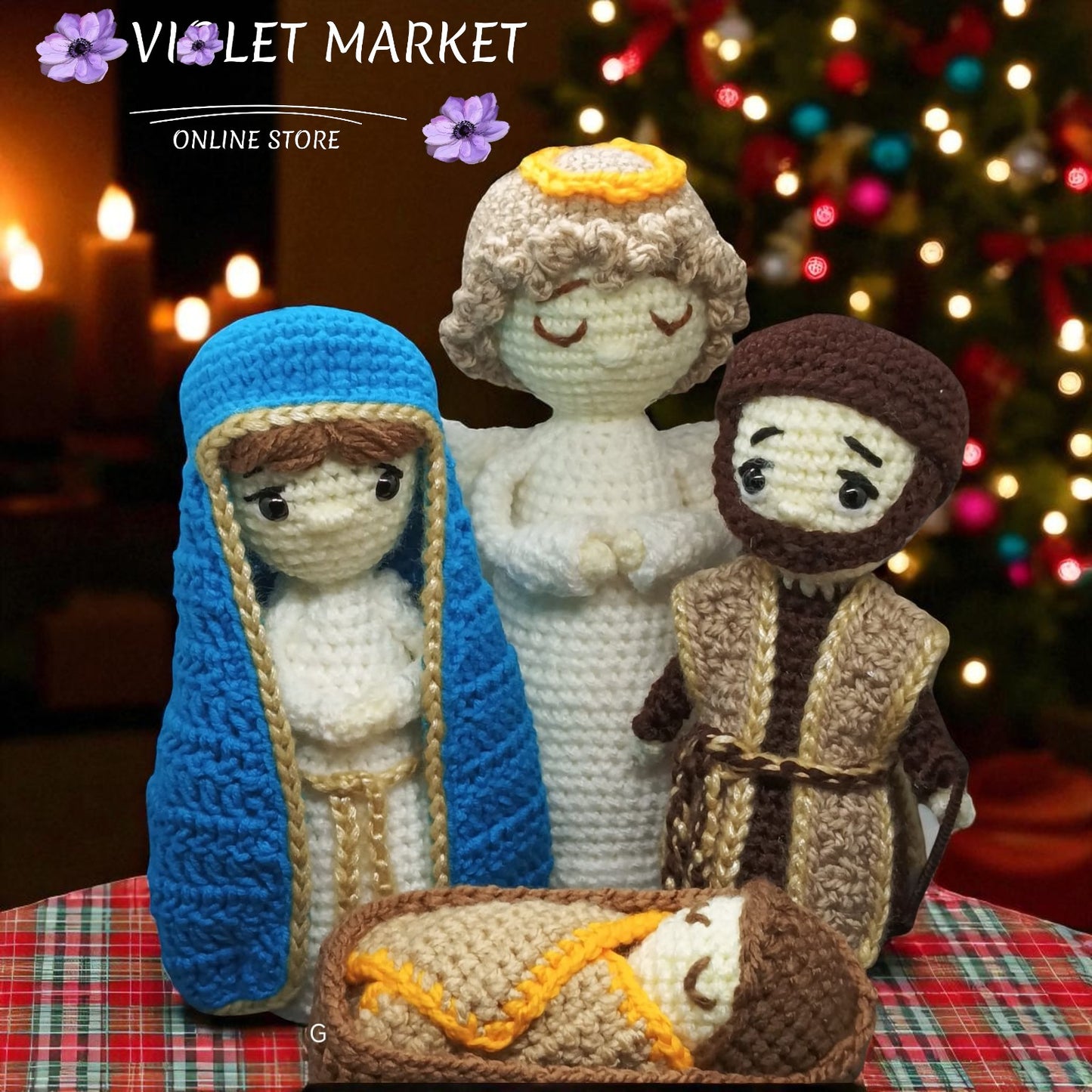 🎄✨ Nacimiento de Jesús en Crochet – Hecho a Mano