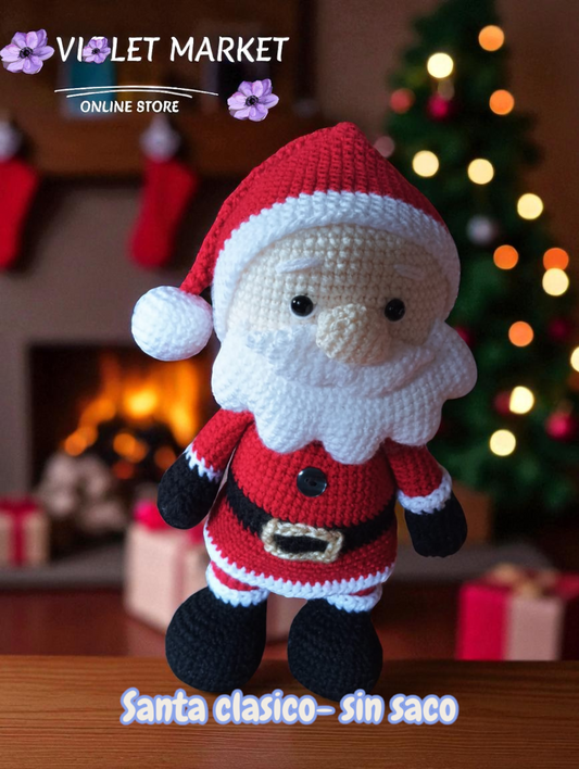 🎅 Papá Noel – Edición Crochet Navideña 🎁🧶