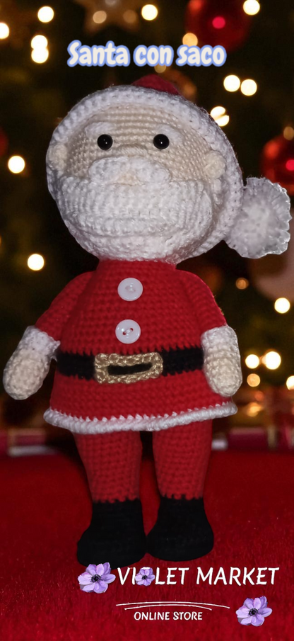 🎅 Papá Noel – Edición Crochet Navideña 🎁🧶