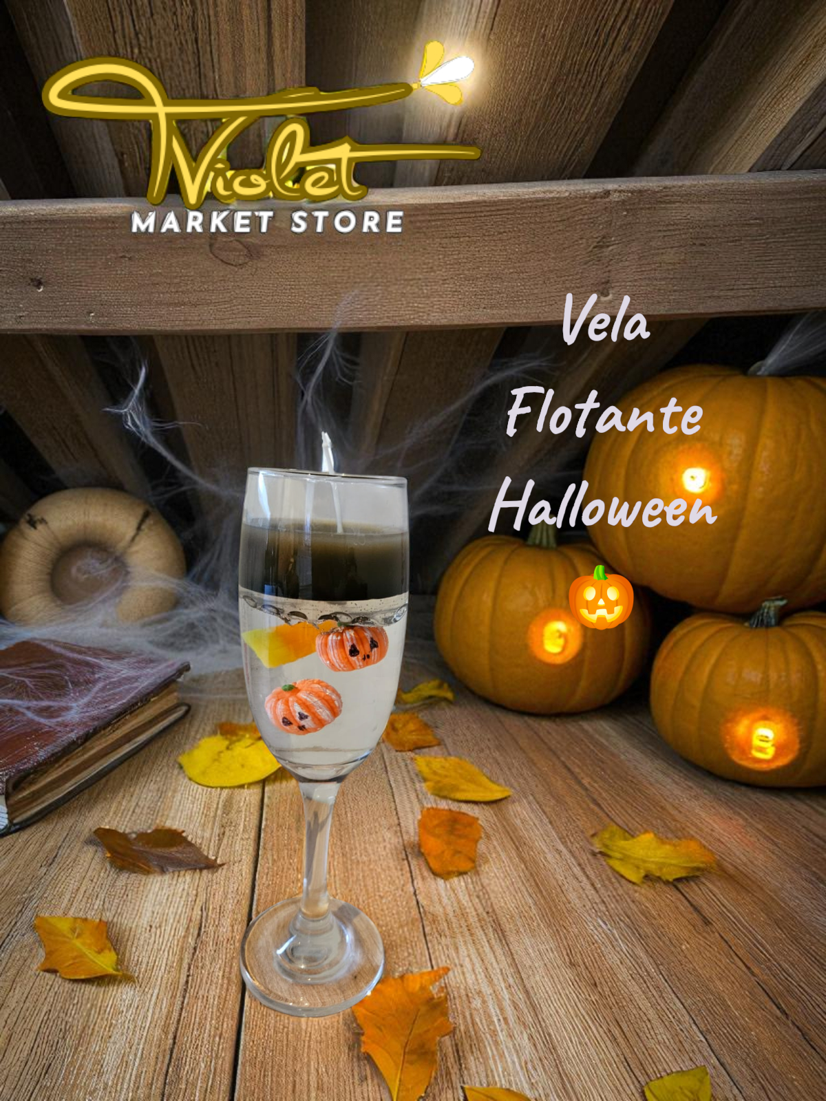 ✨ Vela Flotante Halloween ✨