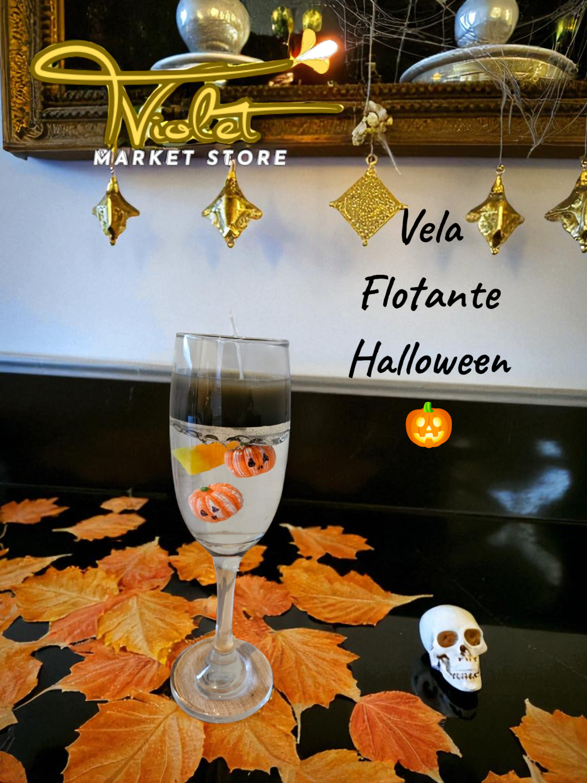 ✨ Vela Flotante Halloween ✨