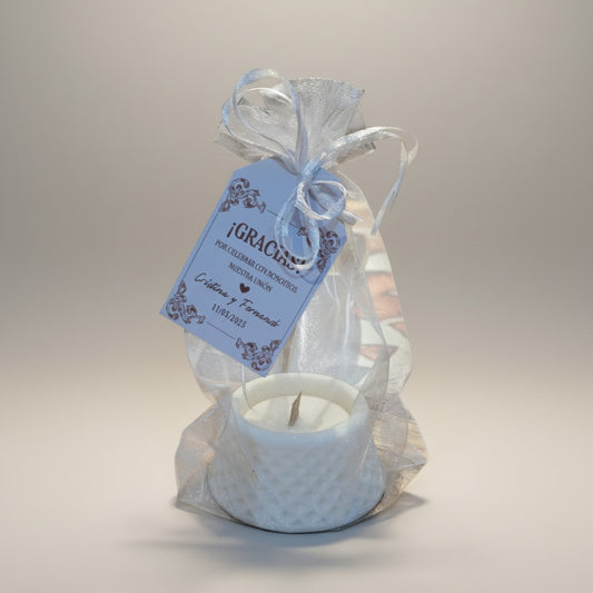 Vela Elegancia Nupcial - Bolsa Organza