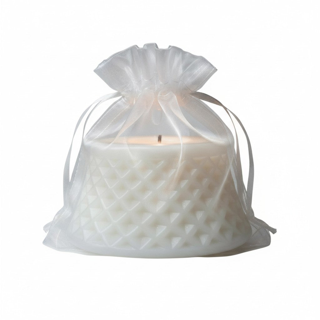 Vela Recuerdo Boda Elegancia Nupcial - Bolsa Organza