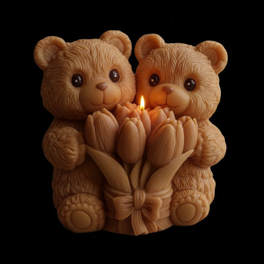 🌟 Ositos Enamorados – Vela Love Bears