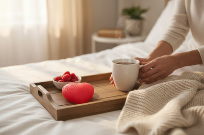 ✨ Corazón Eterno – Vela de Soja Aromática