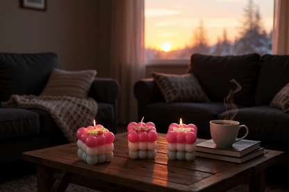 Pack 6 Velas Navideñas “Candy Cube”
