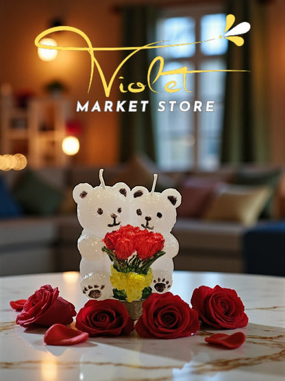 🌟 Ositos Enamorados – Vela Love Bears
