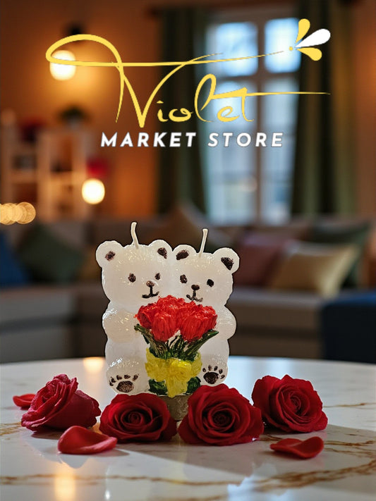 🌟 Ositos Enamorados – Vela Love Bears