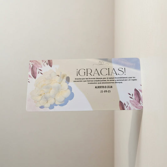 Vela Recuerdo Matrimonio Floral Aromática