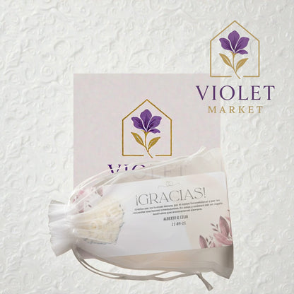 Vela Recuerdo Matrimonio Floral Aromática
